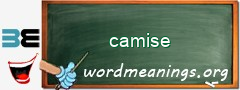 WordMeaning blackboard for camise